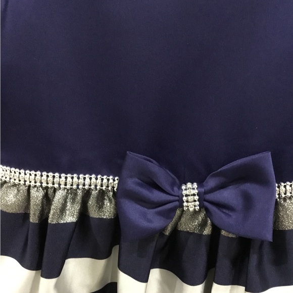 Kids Formal Navy Blue Dress, in Great Condition - Picture 2 of 8